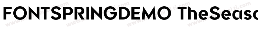 FONTSPRINGDEMO TheSeasonsLightItali字体转换
